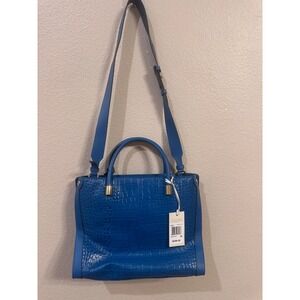 Radley London Blue Croc Embossed‎ Leather Tote Bag Handbag With Strap